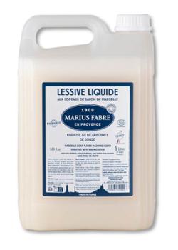 Lessive liquide aux copeaux de Savon de Marseille 5L pour le lavage du linge