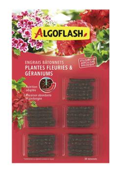 Bâtonnets d'engrais UAB pour plantes fleuries et géraniums, lot de 30 sticks pour un jardin florissant