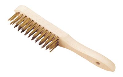 Brosse à Manche : Fil Rond Laitonné Sortie 30 mm