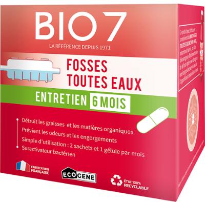 Bio7 Entretien 6 Mois Fosses Toutes Eaux 1 kg