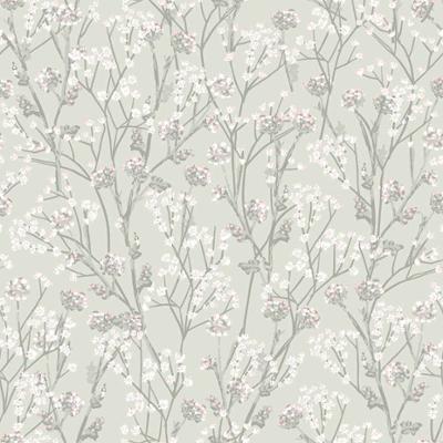 M880-14 - Expansé Sur Intissé Tige Floral Sauvage Vert 10 x 0.53 m