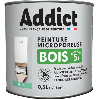 Peinture Bois Satin Microporeuse 0.5L