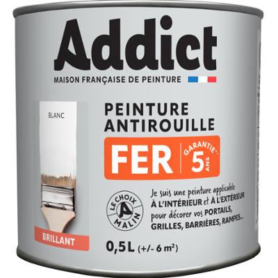 Peinture Fer Antirouille Brillante 0.5L 