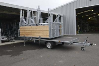 Conteneur de remorque vide Version GC EXMDS en acier robuste pour la manutention de matériel de chantier