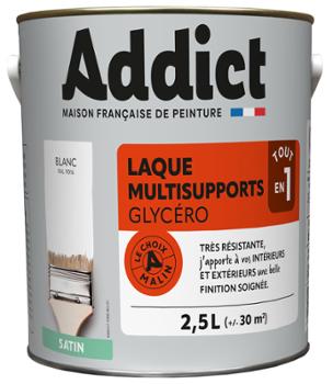 Laque Multisupports Glycéro Satin 2.5L