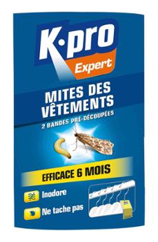 Anti Mites Vêtements Bandes Prédécoupées Inodores Lot de 2 TP18