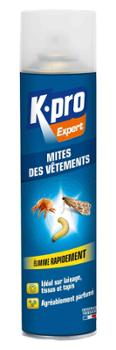 Bombe aérosol anti mites et larves pour la protection des vêtements 400 ml, référence TP18.