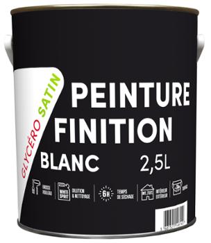 Peinture de Finition Glycéro Satin Blanc 2.5L