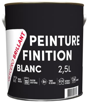 Peinture de Finition Glycéro Brillant Blanc 2.5L