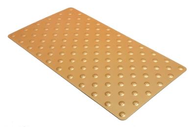 Dalle Podotactile Aluminium Couleur Or 800 x 420 mm