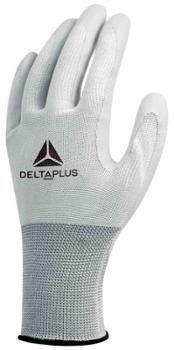 Gants de protection tricotés en polyamide et enduction nitrile jauge 13, lot de 6 paires, pour la manutention et les travaux de précision.