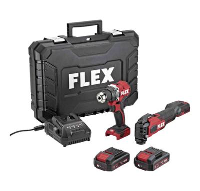DUOpack Perceuse-Visseuse et Outil Multifonction + 2 Batteries 2.5Ah et 1 Chargeur 18V