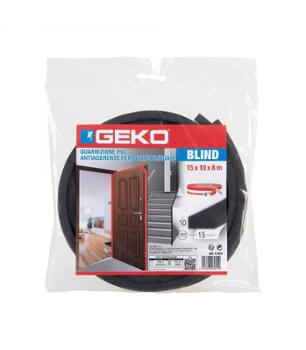 Joint en PVC Pour Portes Blindées Noir  15 mm x 10 mm x 8 m