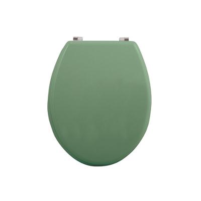 Abattant WC MDF Vert Basil Charnières Inox 