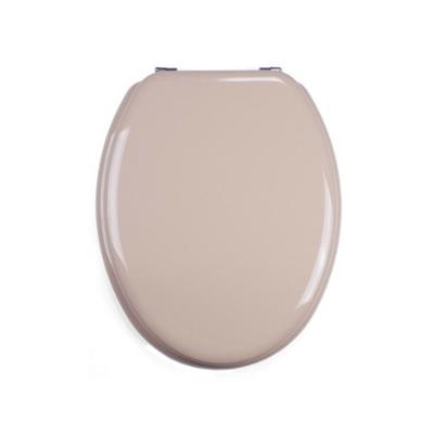 Abattant WC MDF Beige Charnières Inox 