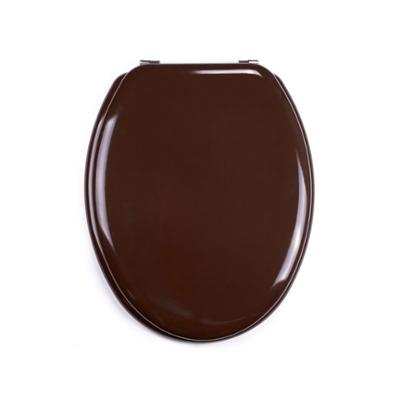 Abattant WC MDF Marron Chocolat Charnières Inox 