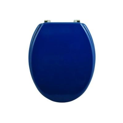 Abattant WC MDF Bleu Foncé Charnières Inox 