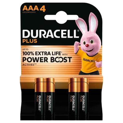 Piles Alcalines Plus Power Boost AAA/LR03 1.5V Lot de 4