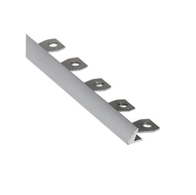 Arrêt Cintrable Incliné Aluminium Incolore 5 mm x 18 mm x 2.50 m