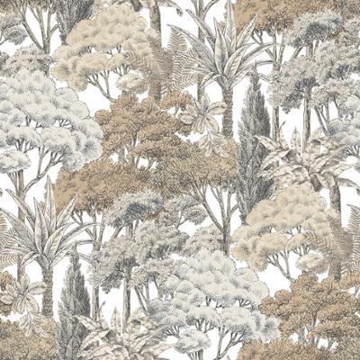 A76301 - Papier Peint Vinyle Intissé Foret Exotique Beige A76301 - Papier Peint Vinyle Intissé Foret Exotique Beige