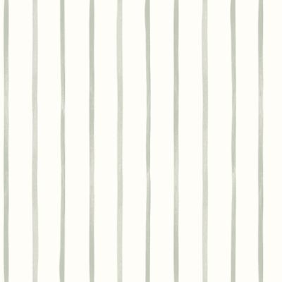 Papier peint vinyle sur intissé, motif rayure Léonie vert, collection Décorama Intemporelle et Déco 2027