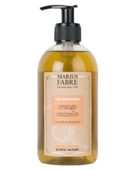 Savon liquide de Marseille Orange Cannelle en flacon pompe 400 ml
