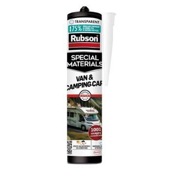 Mastic-colle polymère transparent 280 ml en cartouche pour l'étanchéité des Vans et Camping-Cars