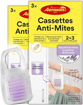 Anti-Mites Textile à La Lavande 2 x 3 Cassettes