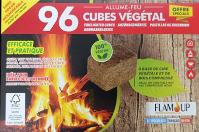 Allume Feu 100% Végétal 96 Cubes