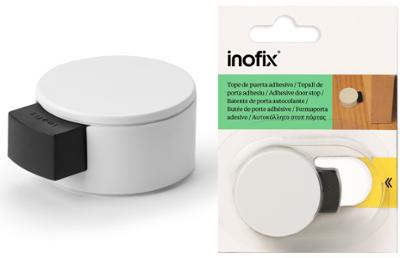 Butée de Porte Avec Amortisseur Ronde Ø40 mm Blanc