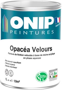 Pot de peinture acrylique ONIP Opacéa Velours 1L finition veloutée soyeuse et grande blancheur