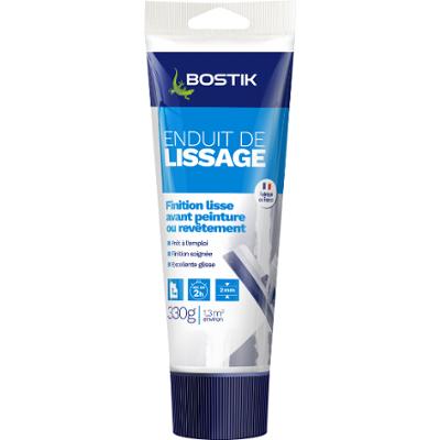 Enduit de lissage en pâte, tube de 330 g, prêt à l'emploi pour les surfaces intérieures.