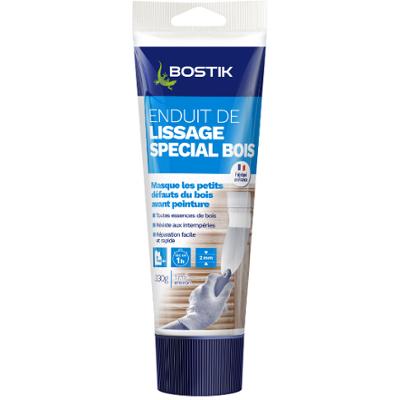 Enduit de Lissage Spécial Bois en pâte, tube 330 g, pour réparer et lisser le bois