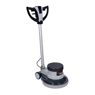 Monobrosse professionnelle Floor Master grise et noire complète avec manche et roues.