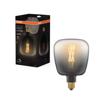 Ampoule LED Osram Vintage 1906 Globe 140E verre fumé filament 4.5W E27 dimmable