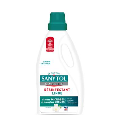 Flacon de 2 litres de Désinfectant Linge Professionnel pour le lavage et l'hygiène des textiles