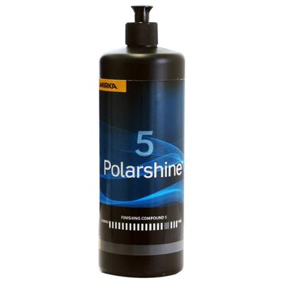 Bouteille de liquide de polissage Mirka Polarshine 5 finition fine pour surfaces brillantes.