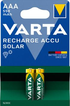 Blister de 2 piles rechargeables Varta Recharge Accu Phone AAA 550 mAh.