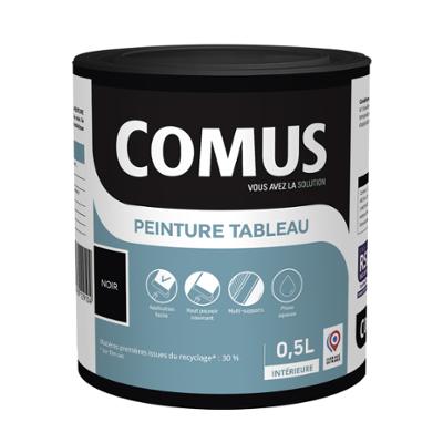 Pot de peinture Comus Peinture Tableau noir de 0,5 L, en phase aqueuse, pour créer un tableau sur tous supports en intérieur.