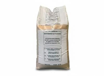 Sac de sable Sibelco S409 25 kg, pour la préparation d'enduits et mortiers