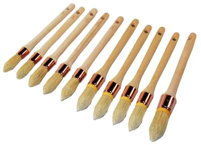 10 brosses à rechampir différents diamètres