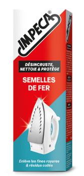 Tube dans son carton de nettoyant de semelles de fer à repasser Impeca
