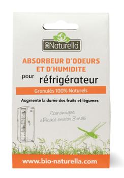 Absorbeur d'Odeurs et d'Humidité pour Réfrigérateur en sachet de 30g de granulés Bio Naturella