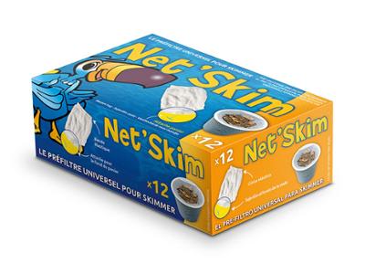 Net Skim - Préfiltres Jetables Pour Paniers de Skimmer x12