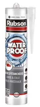 Mastic d'étanchéité polymère waterproof gris 280 ml en cartouche pour joints.