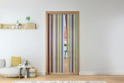Rideau de Porte Lanières Tahiti Multicolore 90 x 220 cm
