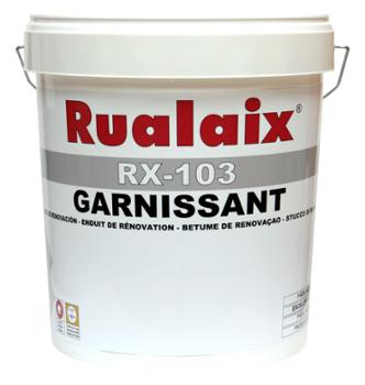 Sac d'enduit garnissant polyvalent en poudre RX-103 15 kg pour rebouchage et lissage murs intérieurs