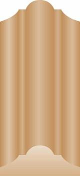 Moulure de Décoration Brute P13 18 x 7 mm 2.20 m