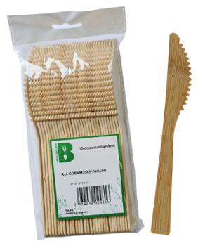Couteaux en Bambou 17 cm Paquet de 30 Couteaux en Bambou 17 cm Paquet de 30