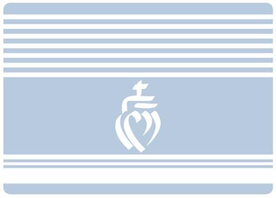 Set de Table 40 x 30 cm Région Petit Coeur Vendéen Bleu Clair Set de Table 40 x 30 cm Région Petit Coeur Vendéen Bleu Clair